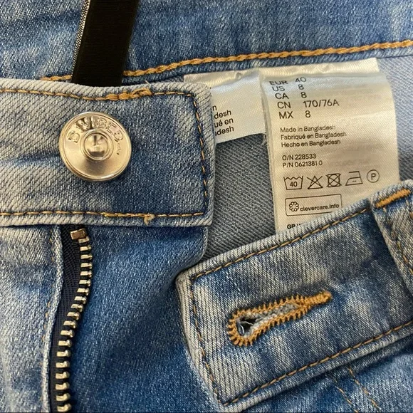 Light Blue Ripped Skinny Jeans - Picture 2 of 4